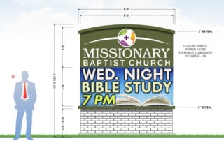 Church LED Sign Design