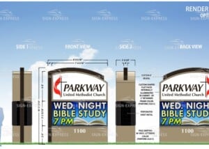 Outdoor LED Church Sign United Methodist Church Sign-Express