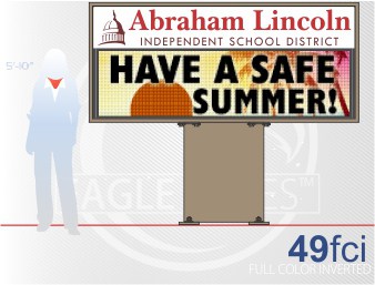 Affordable LED Sign Eagle 49 Full Color