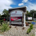 Manatee Cardiovascular Wellness Center LED Monument Sign Bradenton FL