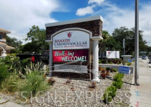 Manatee Cardiovascular Wellness Center LED Monument Sign Bradenton FL