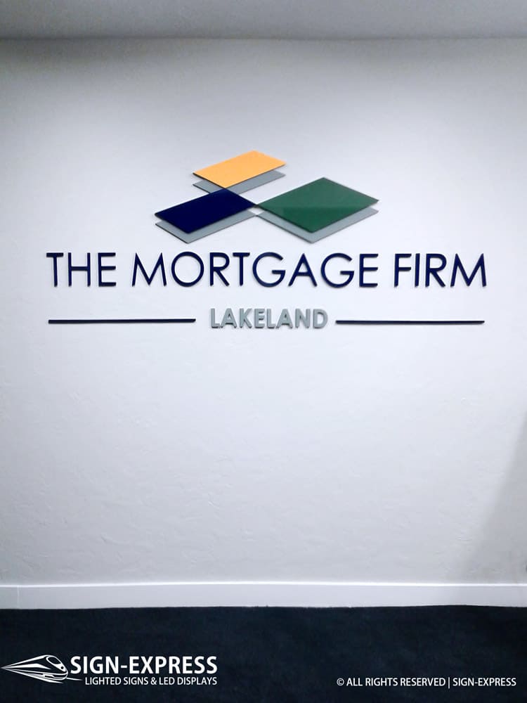 The Mortgage Firm Lakeland FL Custom Letter Sign