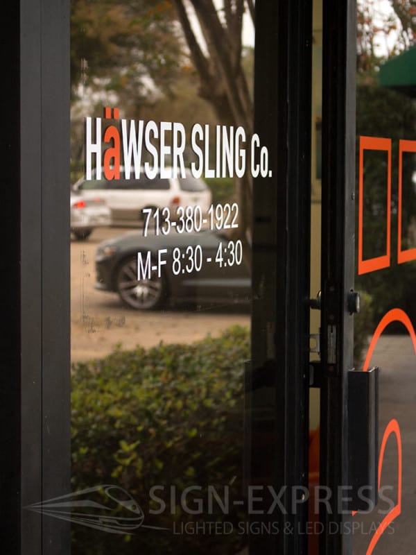 Hawser-Sling-Houston-Texas-Custom - Vinyl Business Sign