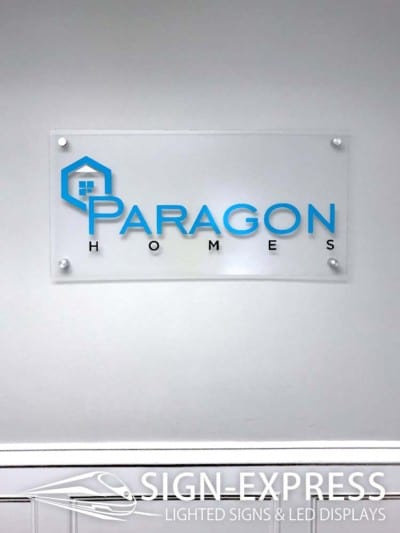 Paragon Homes Custom Logo Business Sign