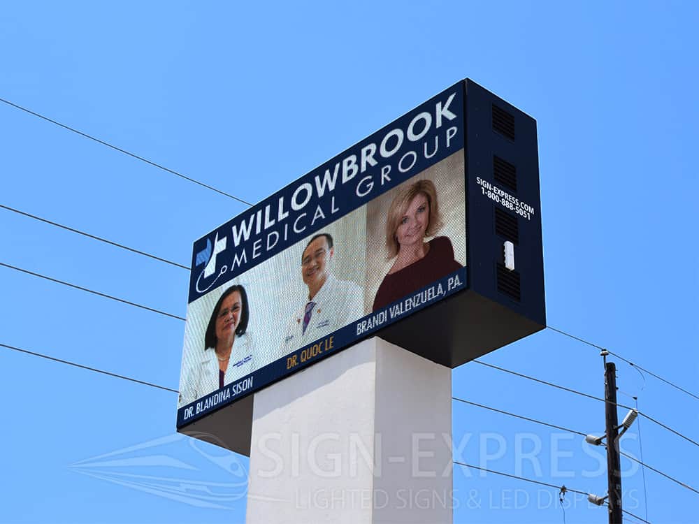 Willowbrook Medical Group LED Billboard by Sign-Express