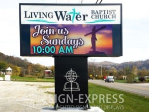 Living Water Baptist Church Eagle Series LED Sign by Sign-Express