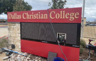 Dallas Christian College Sign Install