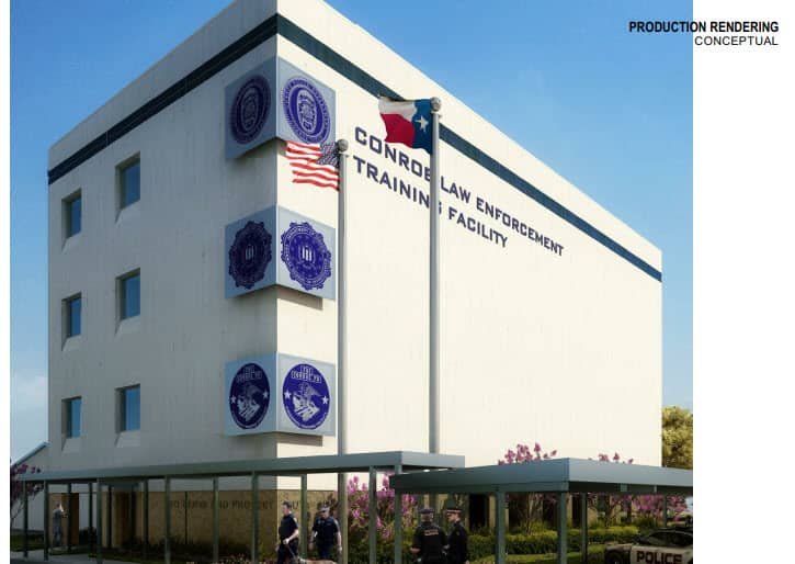 Conroe Law Enforcement Training Facility Municipal Building Signs Concept