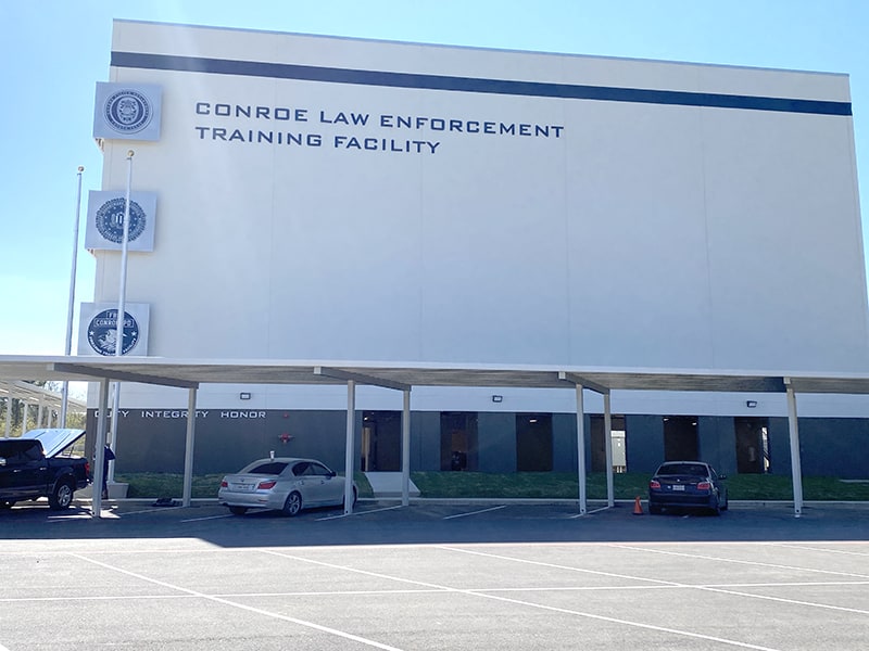 Conroe Law Enforcement Training Facility Municipal Building Signs