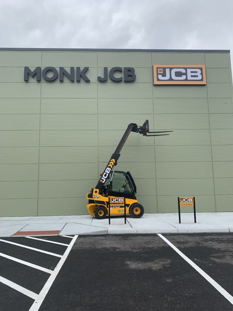 Monk JCB Wall Mounted Business Signs