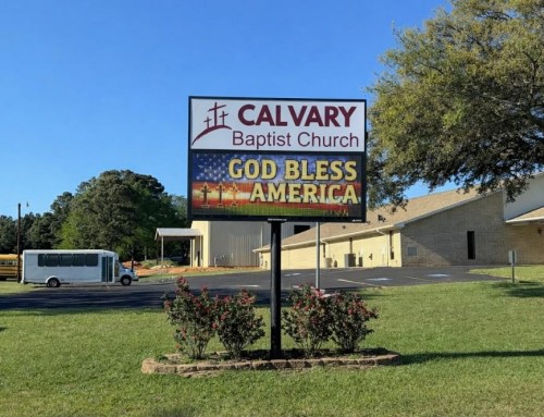 Church Sign For Calvary Baptist Church