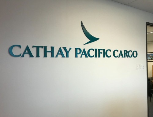 Business signs for Cathay Pacific Cargo