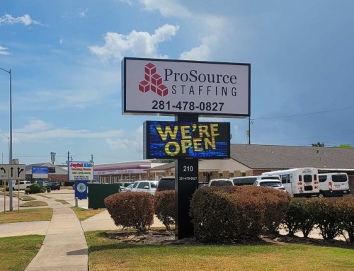 Business signs for ProSource Staffing